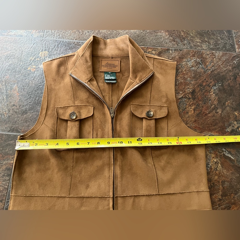 Lauren Dry Goods Co.(Ralph Lauren) faux suede classic chic vest. Size small - Picture 10 of 13